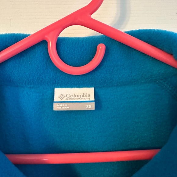 Women’s 3X Columbia Benton Springs jacket. Peacock blue - Picture 3 of 3